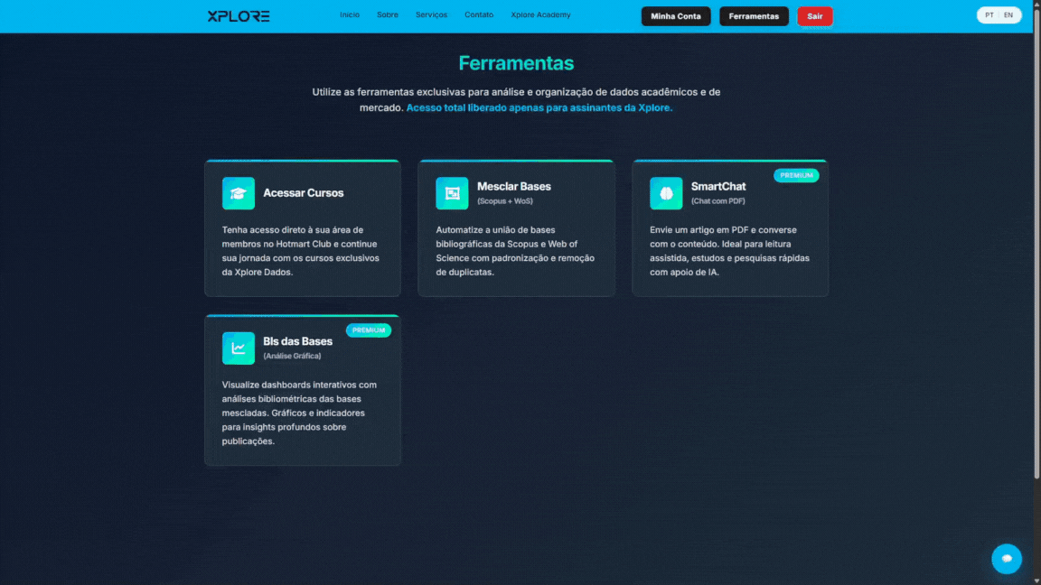 Demonstração da ferramenta Mesclar Bases